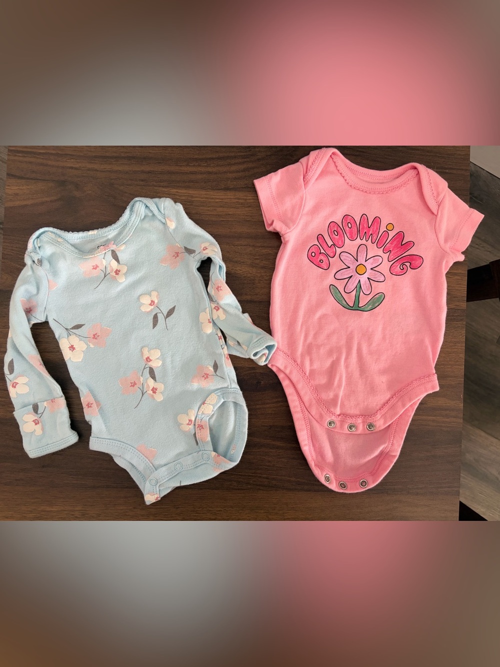 Bundle: Floral Bodysuit for baby
